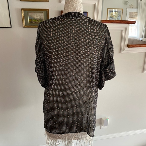 CABI Swiss Dot Sheer Blouse Style #239 Medium - Picture 6 of 7